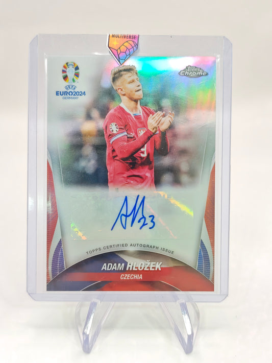 Adam Hložek Topps Chrome EURO 2024 Auto