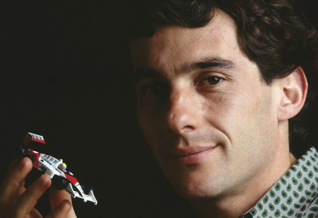 Ayrton Senna in McLaren-Honda