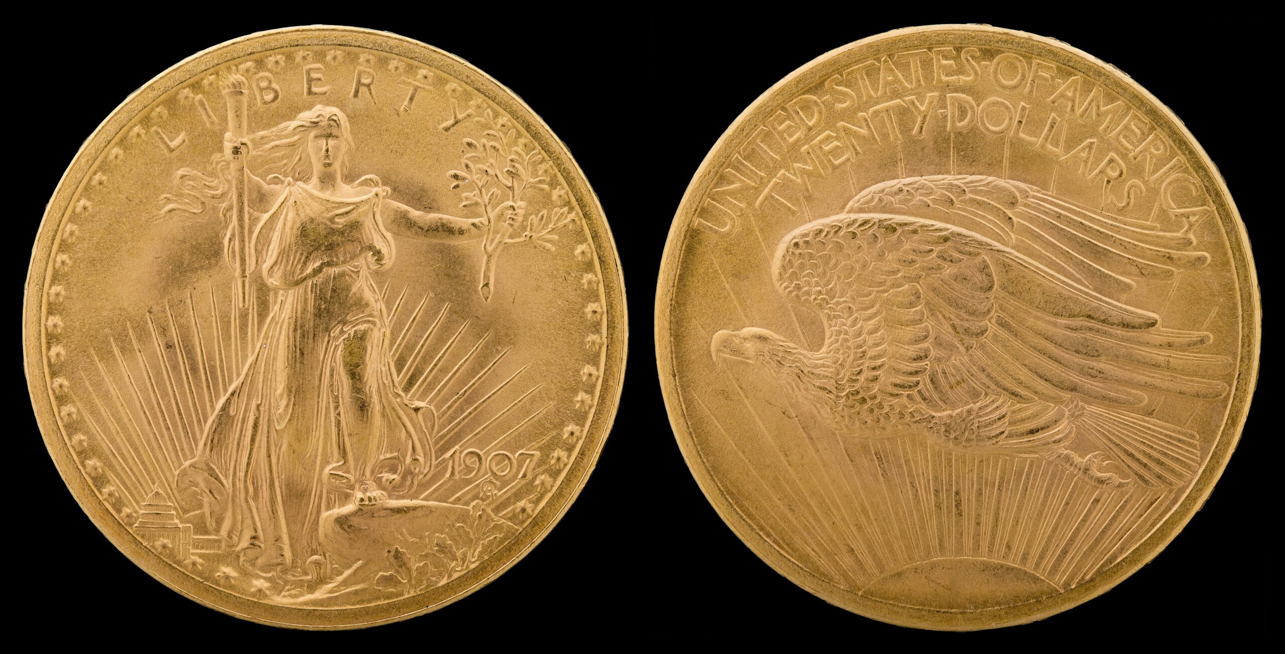 1907 Saint-Gaudens Double Eagle gold coin