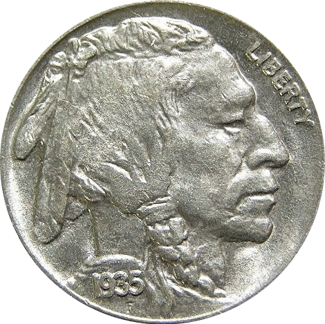 Buffalo nickel (Indian Head nickel)